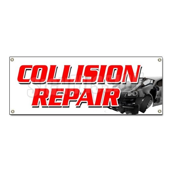Signmission COLLISION REPAIR BANNER SIGN body shop painting auto car automotive B-Collision Repair - main